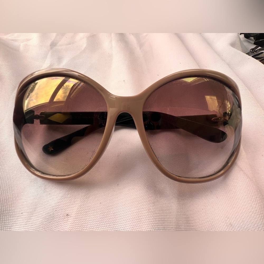 New Jimmy Choo Patty Nude pink Rose Women Sunglasses Authentic